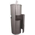 Renown 13.25in.W 35.5 n. Dia Stainless Steel Dispenser and Trash Receptacle for Facility and Gym Wipe Rolls REN05168